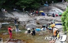 시원한 지리산 피아골의 여름
