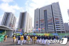 리우올림픽 선수촌 입촌식 갖는 대한민국 대표팀
