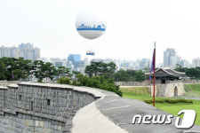 헬륨기구타고 만나는 세계문화유산 수원화성