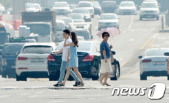 기록적인 폭염에 용광로 같은 서울도심