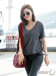 김하늘, 예쁜 미소로 공항 가는 길