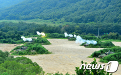 北 연천 포격도발 1주년 포사격 훈련