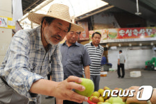 김무성 전 대표 청주 사과가 유명한가요