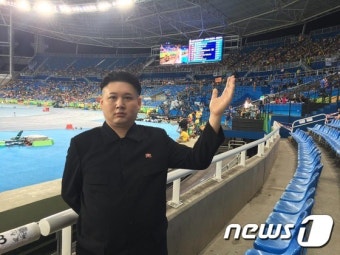 [올림픽] 리우 스타디움에 北 김정은이?…닮은꼴 배우 화제