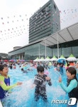 용인시청 물놀이장 20만 명 이용…21일 폐장