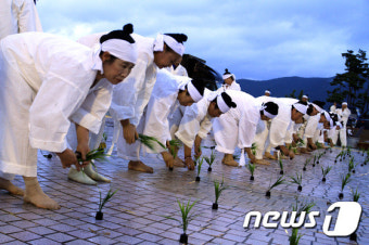 이서들소리 모내기 소리 재현