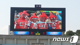 천안종합운동장 전광판 및 음향설비 교체 완료