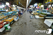 콜레라 여파 맞은 수산시장 발길 뚝