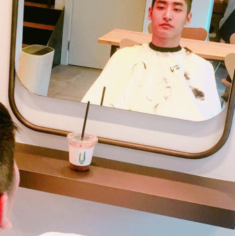 '진짜 사나이' 박재정, 군입대 앞둔 삭발식…걱정X착잡