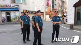 김성중 익산서장, 신동 일대 여성안심구역 특별점검