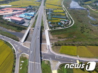 국도 29호선 화순 모산교차로 28일 오후1시부터 개통