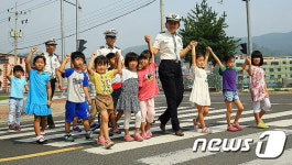 의령경찰서,‘어린이 보행자’ 교통안전교육 실시
