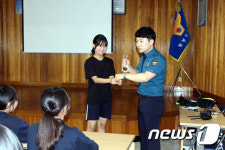 창녕署, 신창여중생 경찰 직업체험 및 교통안전 교육