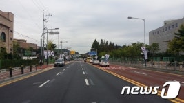 천안시, 삼룡사거리 확장공사 완료…1개차로 추가 확장