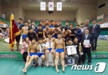 운호고등학교 씨름단 20년만에 단체전 우승