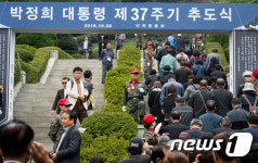 박정희 전 대통령 37주기 추도식
