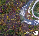 단풍에 물든 월성계곡