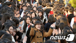 후배들의 응원의 힘을 받아요
