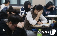 엄숙한 수능시험장