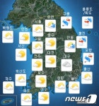 대전·충남 14~15일 기온 5도 안팎 뚝 떨어져