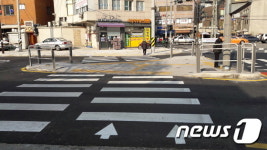 성동노인복지관 앞 교통약자 위한 모범 보행환경 조성