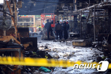 대구 팔달신시장에 화재…창고형상가 30㎡ 피해