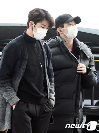 갓세븐 진영-영재, '공항에서 화보 찍는 줄~'