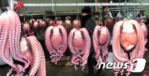 설 대목이 코 앞인데…발길 뚝 죽도시장 상인들 울상