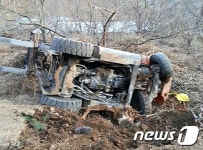 광양 야산 비탈길서 70대 여성 지게차에 치여 숨져