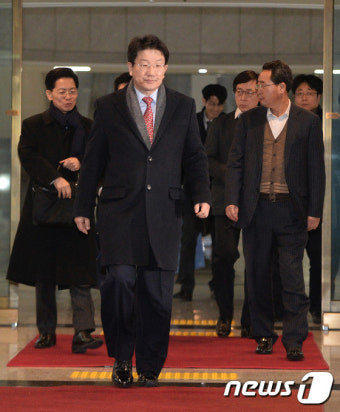 헌법재판소에서 귀가하는 권성동