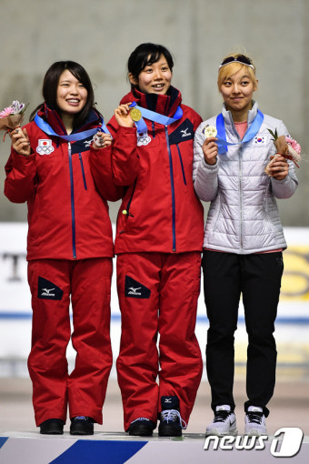 삿포로 동계AG 스피드스케이팅 여자 매스스타트 동메달 차지한 김보름