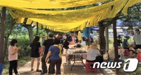 농산물 사고파는 곡성 기차당 뚝방마켓 11일 개최