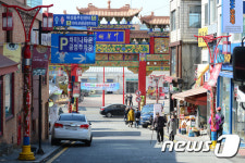 한산한 차이나타운