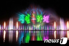 광양시 매화 개화시기 맞춰 서천 무지개 분수 가동
