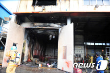 울산 북구 효암로 인근 공장에서 화재
