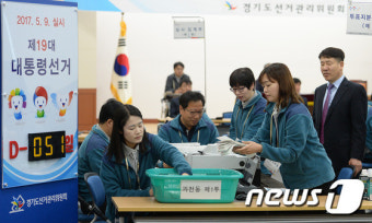 대선 D-51, 모의 개표 시연