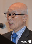 대우창업 50주년 기념사하는 김우중