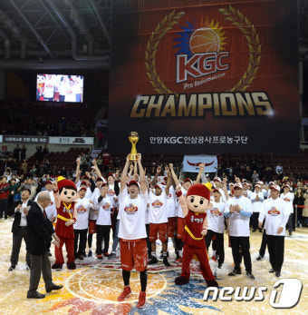 안양 KGC, 남자 프로농구 정규리그 우승