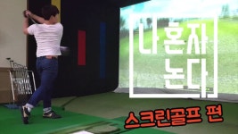[영상]나 혼자 논다 ? 스크린골프 가상필드에서 나이스샷!