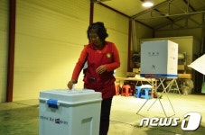 개인창고, 게이트볼장 활용…충남 이색 투표소 눈길