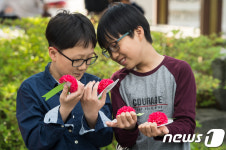 어떤 카네이션을 우리 선생님 드릴까?