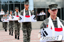 해병대 1사단, 6·25 전사자 발굴 유해 영결식