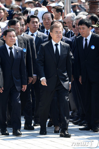 5·18 기념식 참석한 문재인 대통령