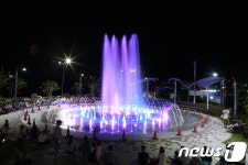 삼천포대교공원 음악분수대,내달 1일부터 가동