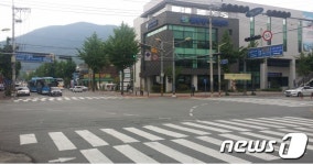 창원 고인돌 사거리 등 4곳 대각선 횡단보도 설치