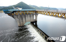 수문 열린 달성보