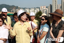 박춘희 송파구청장, 위례서로 임시도로 공사 현장점검