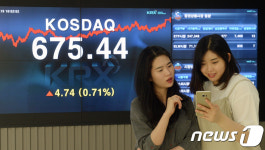 연중 최고치 기록한 코스닥