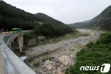 역대 최저 수위 기록한 강릉 오봉저수지
