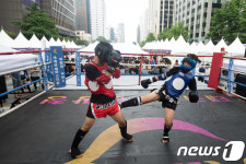 도심에서 펼쳐지는 무에타이